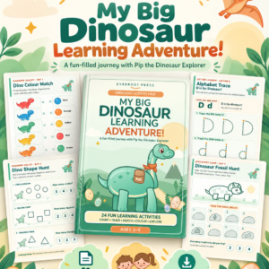 My Big Dinosaur Learning Adventure – Printable Dinosaur Activity Pack for Ages 3–5